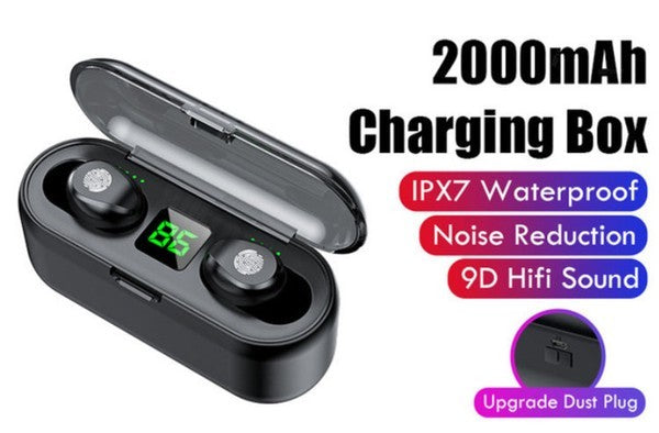 Audífono Inalámbricos F9 Con Power Bank