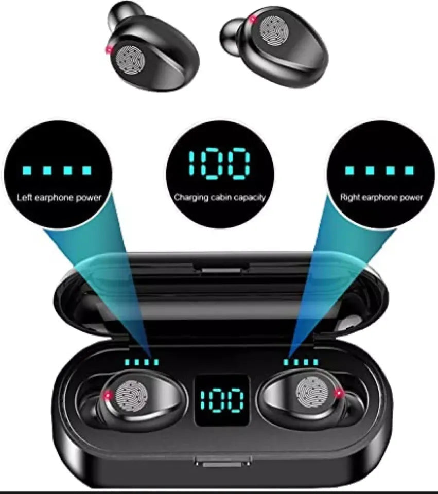 Audífono Inalámbricos F9 Con Power Bank